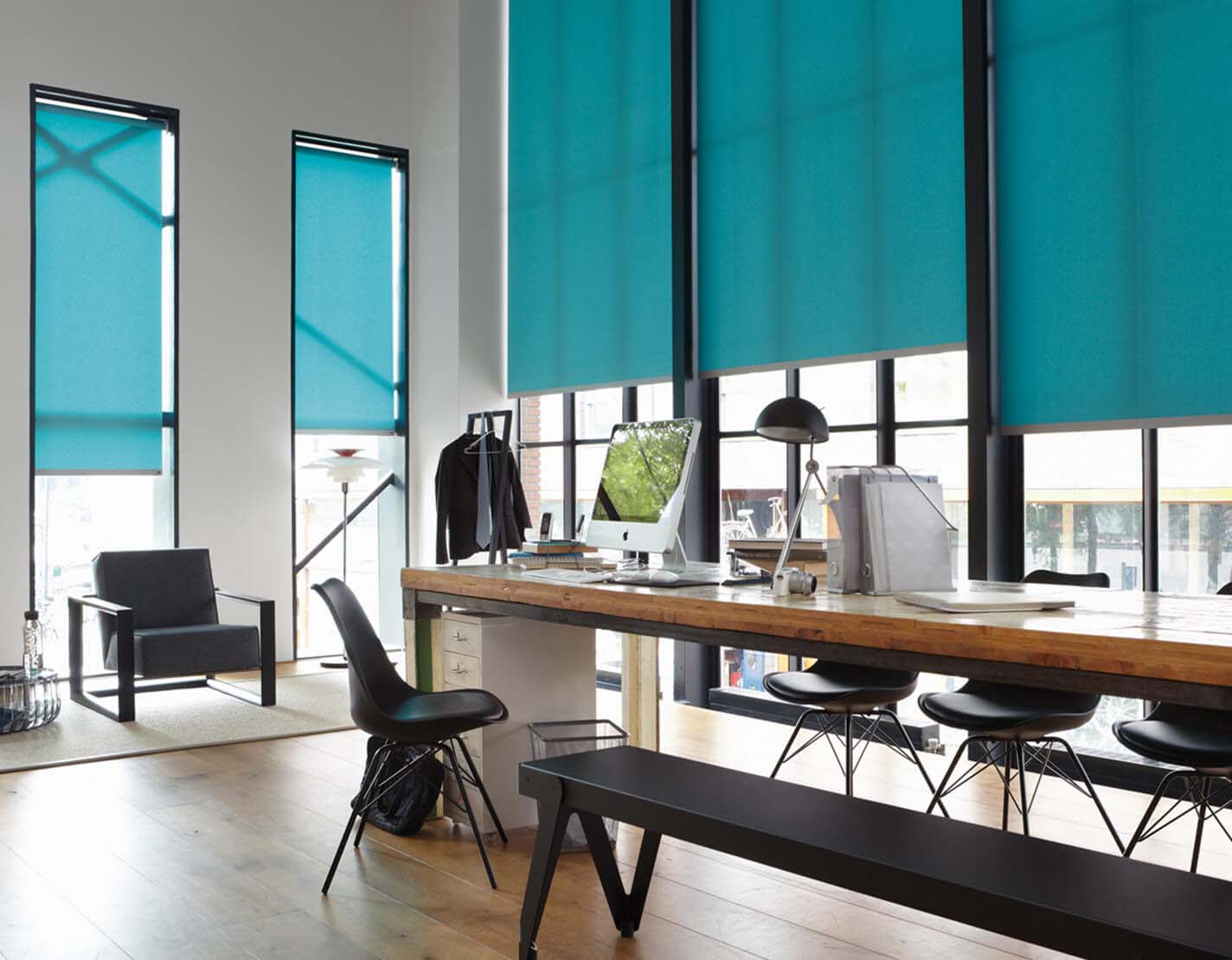 Light Blue Roller Blinds