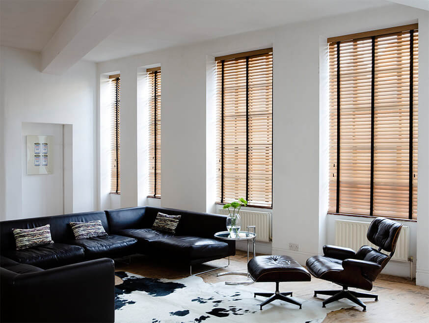 Wooden venetian blinds