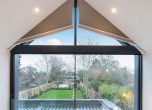 Motorised blinds in shaped window