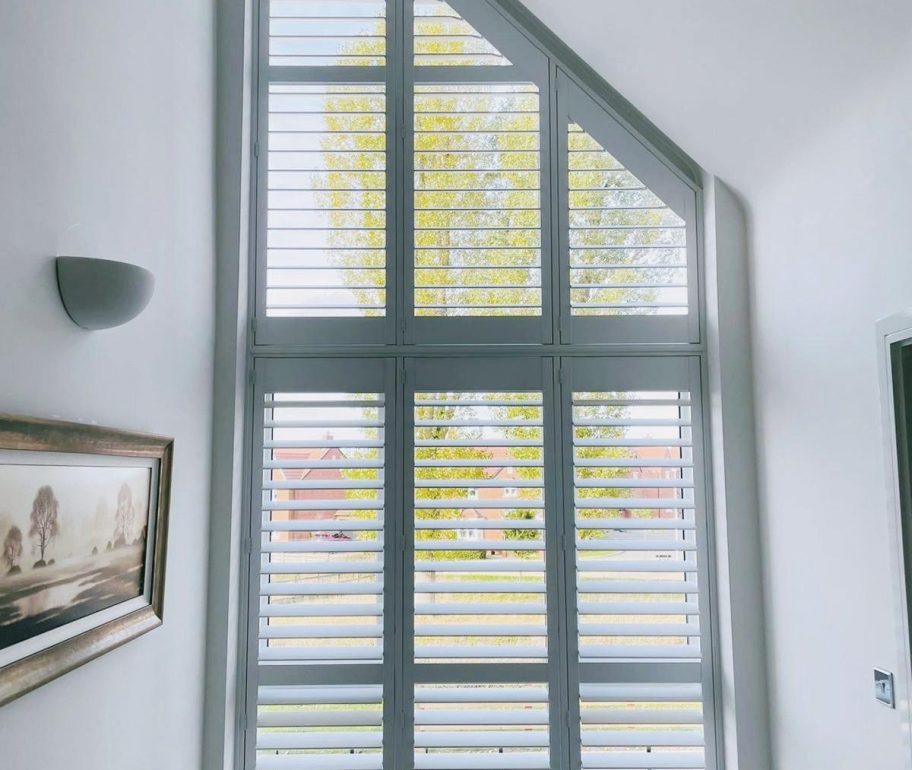 Shaped window shutters