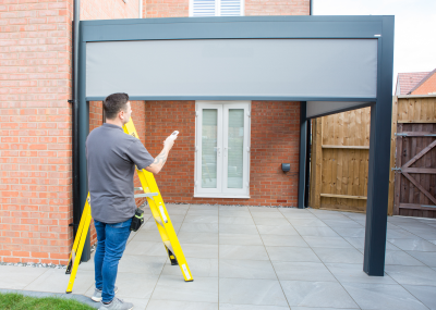 Outdoor Blind Installation In Warwickshire